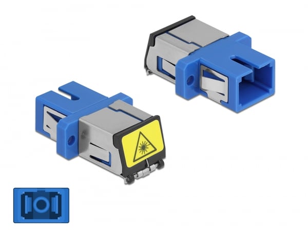 Miniatyrbild 3 av 3: DeLOCK 86888 fiberoptikadaptrar SC/SC 1 styck Blå