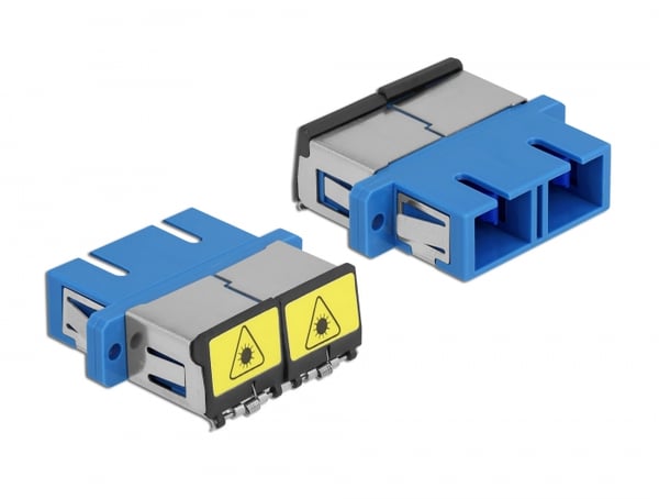 Miniatyrbillede 1 af 3: DeLOCK 86893 fiber adapter SC/SC 1 stk Blå