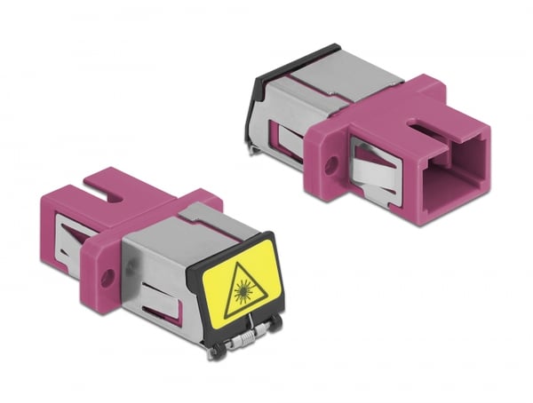 Miniatyrbillede 1 af 3: DeLOCK 86891 fiber adapter SC/SC 1 stk Violet