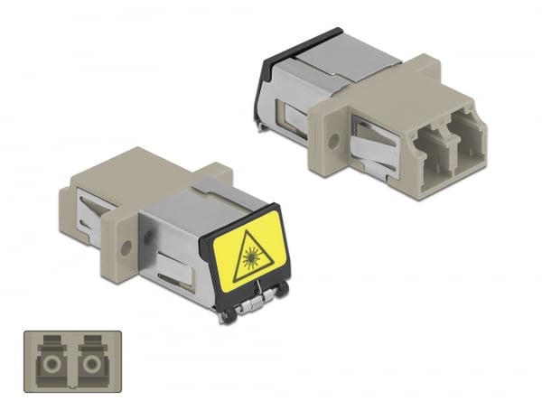 DeLOCK 86899 fiber adapter LC/LC 1 stk Beige