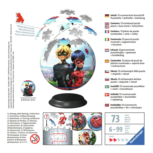Pikkukuva 4 / 6: Ravensburger 4005556111671 3D-palapeli Sarjakuvat