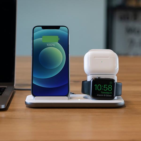 Miniatyrbillede 14 af 14: Apples Xtorm 3-i-1 trådløs oplader (iPhone, Apple Watch, AirPods (Pro))