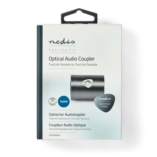 Miniatyrbillede 7 af 8: Nedis CATB25950GY kabel kønsskifter TosLink Anthracit