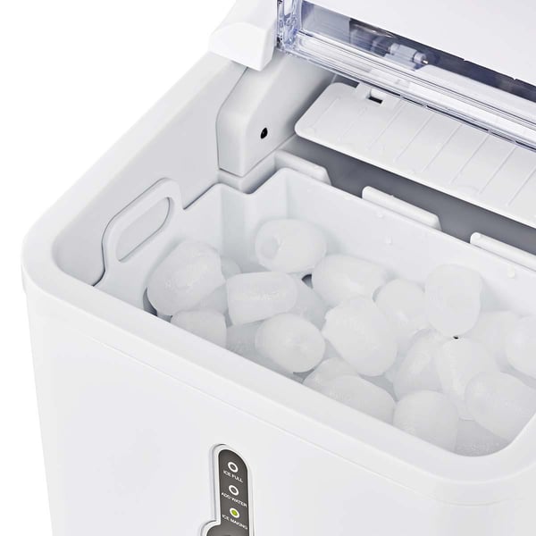 Nedis KAIC100FWT maskine til isklump Indbygget/fritstående isterningefremstiller 12 kg/24t 120 W Hvid