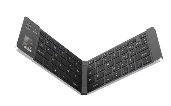 Miniatyrbillede 7 af 8: Inca IBK-579BT tastatur Hjem Bluetooth Metallic, Sølv