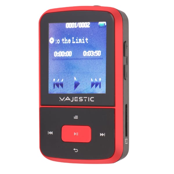 New Majestic BT-3284R MP3 MP3-soitin Musta, Punainen New Majestic BT-3284R MP3 MP3-soitin Musta, Punainen