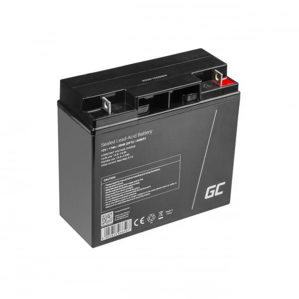 Green Cell AGM51 fordonsbatteri Slutna blybatterier (VRLA) 17 Ah 12 V