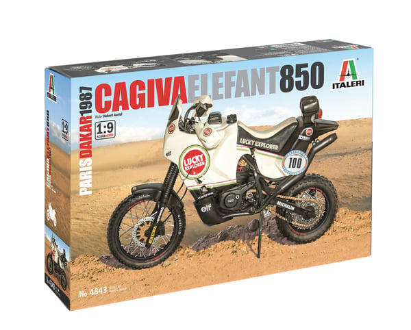 Miniatyrbillede 1 af 16: Italeri Cagiva Elephant 850 Motorcykelmodel Monteringssæt 1:9