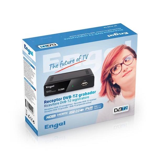 Miniatyrbillede 3 af 3: Engel Axil RT5130T2 TV set-top boks Kabel Fuld HD Sort