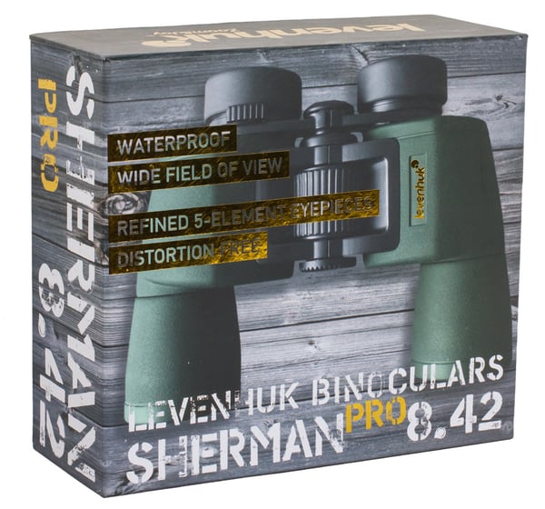 Miniatyrbillede 9 af 9: Levenhuk Sherman PRO 8x42 kikkert BaK-4 Porro Grøn