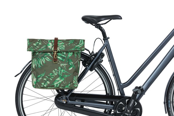 Basil Ever-Green Bagside Cykeltaske 28 L Polyester Grøn, Grå