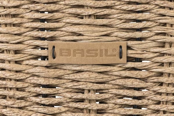 Basil Bremen Rattan Look KF Front Cykelkurv Træ