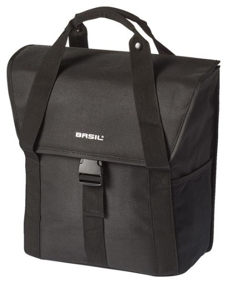 Basil Go Bagside Cykeltaske 16 L Polyester Sort Basil Go Bagside Cykeltaske 16 L Polyester Sort
