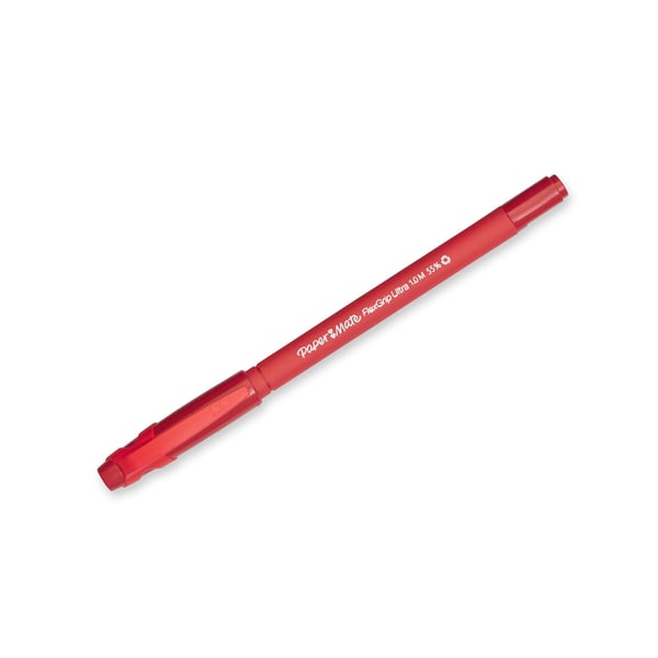 Papermate FlexGrip Ultra Röd Kulspetspenna, pinnformad Medium 12 styck
