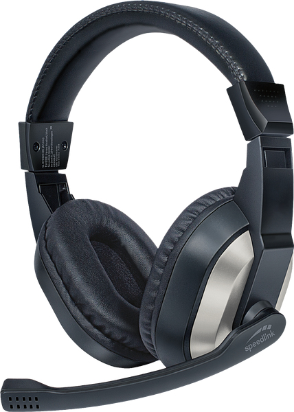 Miniatyrbillede 1 af 3: SPEEDLINK THEBE Headset Ledningsført Scene/studie Sort