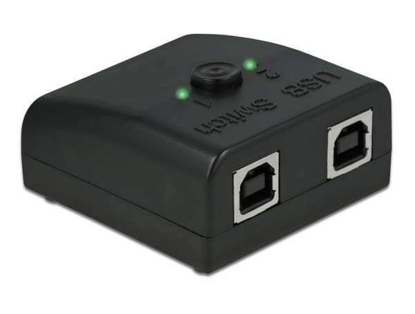 DeLOCK 87756 kabelomvandlare (hane/hona) USB 2.0 Type-B DB9 Svart