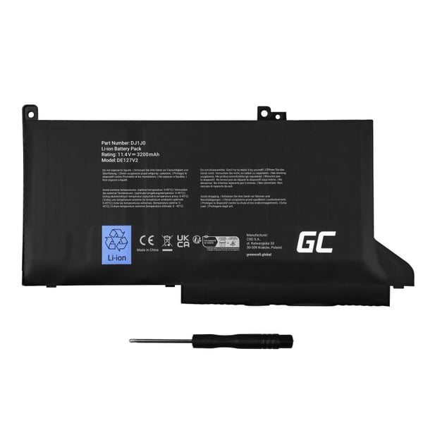 Miniatyrbillede 5 af 5: Green Cell DE127V2 laptop reservedel Batteri