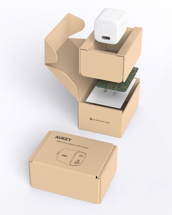 Miniatyrbillede 3 af 4: AUKEY PA-B1 Universel Hvid Vekselstrøm Indendørs