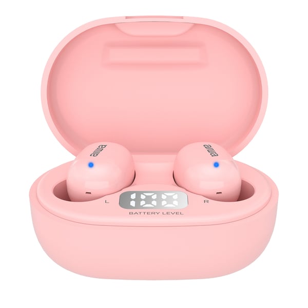 Miniatyrbillede 1 af 11: Aiwa EBTW-150PK hovedtelefoner/headset Trådløs I ørerne Opkald/musik Bluetooth Lyserød