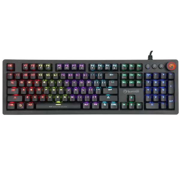 Miniatyrbild 1 av 4: MARVO KG917 RGB MEKANISKT TANGENTBORD