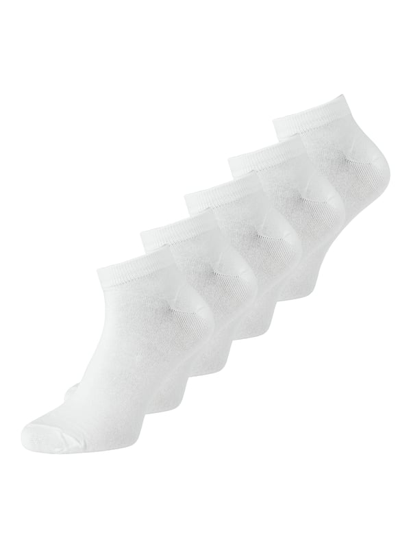 Jack & Jones 5715211634269 strumpa Unisex Sneakerstrumpor Vit 5 par