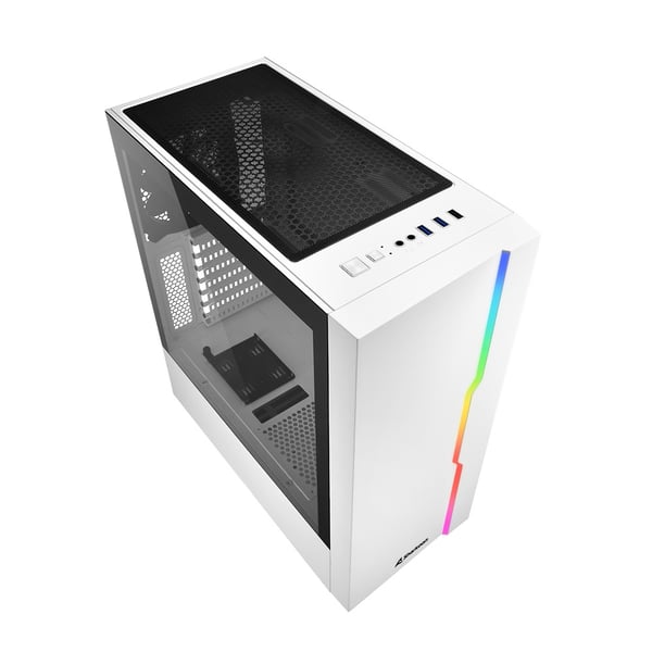 Miniatyrbillede 5 af 8: Sharkoon RGB Slider Midi Tower Hvid