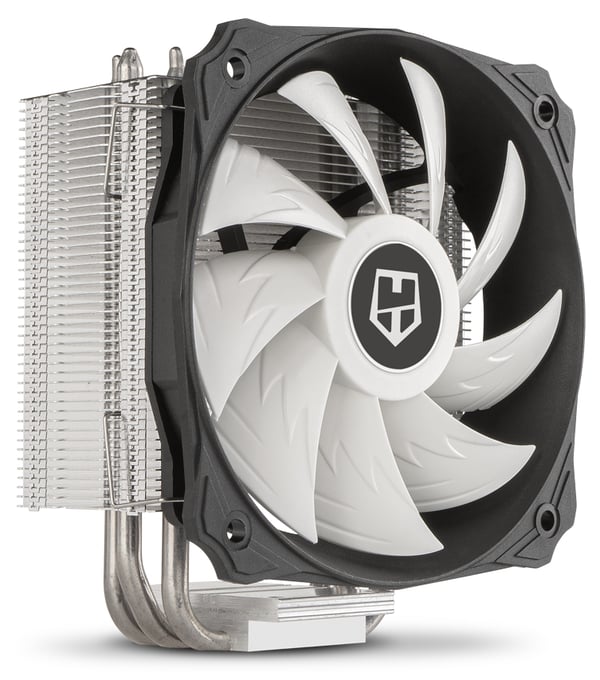 Miniatyrbild 2 av 6: NOX Hummer H-212 Processor Kylare 12 cm Aluminium, Svart, Vit 1 styck
