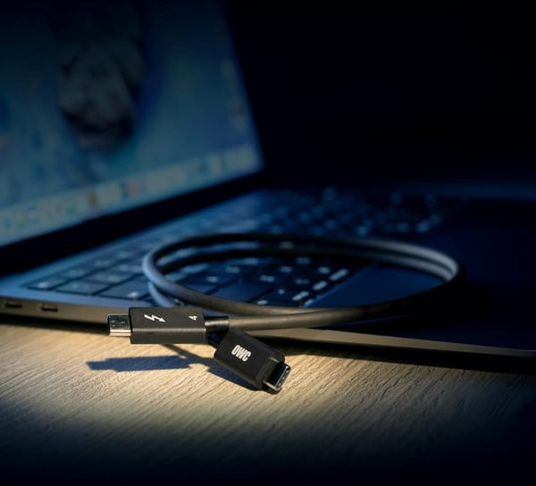 OWC OWCCBLTB4C2.0M Thunderbolt-kablar 2 m 40 Gbit/s Svart