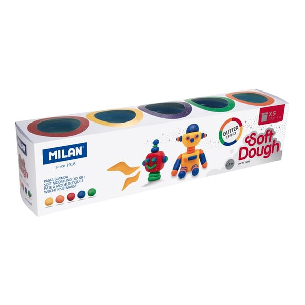Miniatyrbillede 1 af 5: Milan 913505G forbrugsvare til modellering Modeleringsvoks 710 g Flerfarvet 5 stk