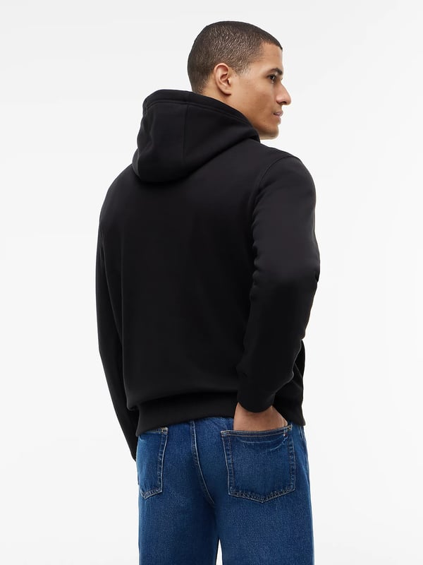 Tommy Hilfiger Logo Embroidery Fleece Hoody