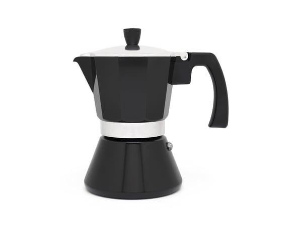 Miniatyrbillede 1 af 3: Leopold Vienna LV113008 manuel kaffemaskine Moka gryde 0,31 L Sort
