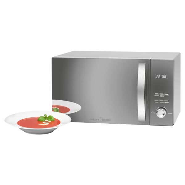 Miniatyrbillede 2 af 3: ProfiCook PC-MWG 1176 H Rustfrit stål Kombination mikroovn Bordplade 23 L 800 W