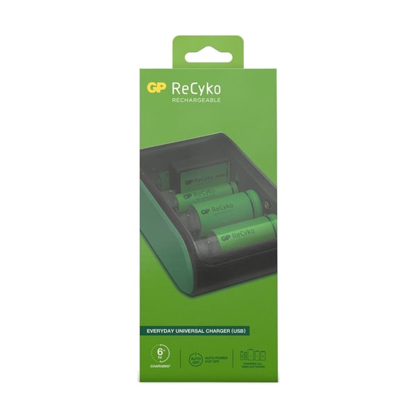Miniatyrbillede 3 af 6: GP Batteries B631 batterioplader Husholdningsbatteri USB