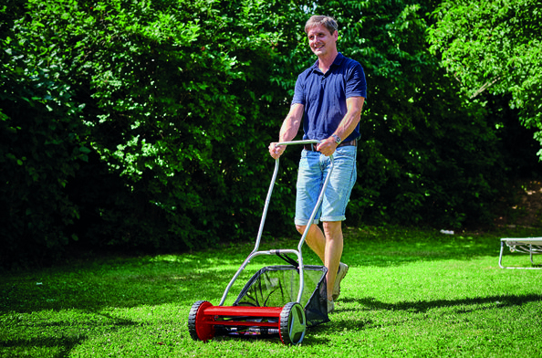 Pikkukuva 4 / 7: Einhell GC-HM 400 Työnnettävä ruohonleikkuri Punainen, Terästä
