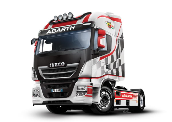 Miniatyrbillede 11 af 15: Italeri Iveco Hi-Way E5 Abarth Lastbil/trailer model Monteringssæt 1:24