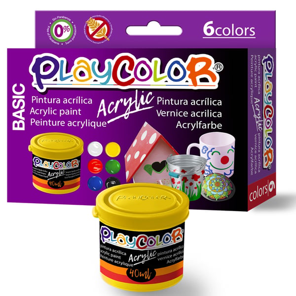 Miniatyrbillede 1 af 2: Playcolor Acrylic Akrylmaling 40 ml 6 stk