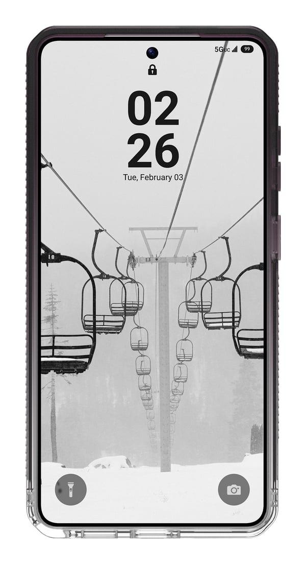 Urban Armor Gear Plyo mobiltelefonfodral 17,5 cm (6.9") Mobilskal Svart, Transparent