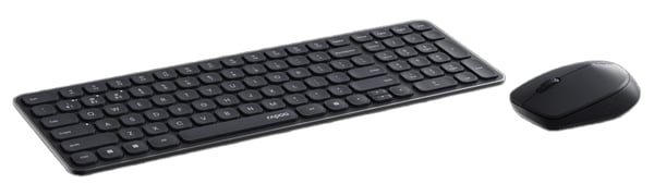 Miniatyrbillede 2 af 3: Rapoo 9310M tastatur Mus inkluderet Kontor RF trådløs + Bluetooth Sort
