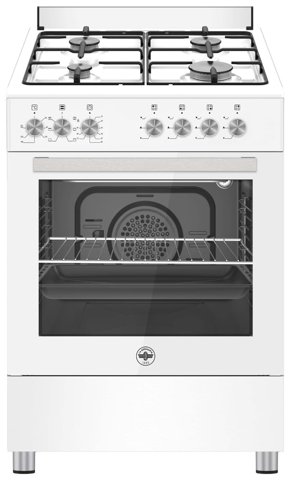 Bertazzoni La Germania SE664EB/24 Fritstående komfur Elektrisk Gaskomfur Hvid