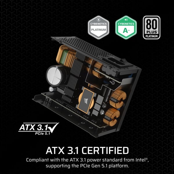 Miniatyrbild 9 av 11: Corsair SF Series CP-9020284-EU strömförsörjningsenheter 750 W 24-pin ATX SFX Svart