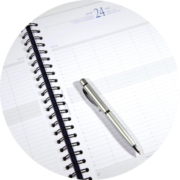 Exacompta 296122E mötesbokningsböcker Veckovis möteskalender Blå