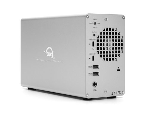 OWC Mercury Elite Pro Dual HDD-/SSD-kotelo Hopea 2.5/3.5"