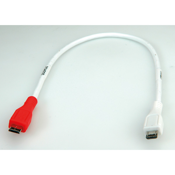 Miniatyrbillede 3 af 3: VALUE 11.99.8307 USB-kabel USB 2.0 0,3 m Micro-USB B Hvid