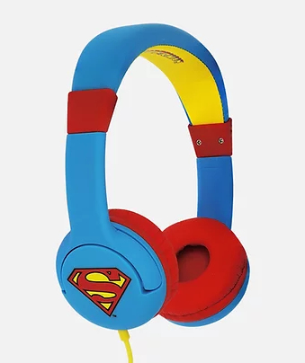 Miniatyrbild 1 av 5: OTL Technologies DC Comics Superman Man of Steel Headset Kabel Huvudband Musik Blå, Röd, Gul