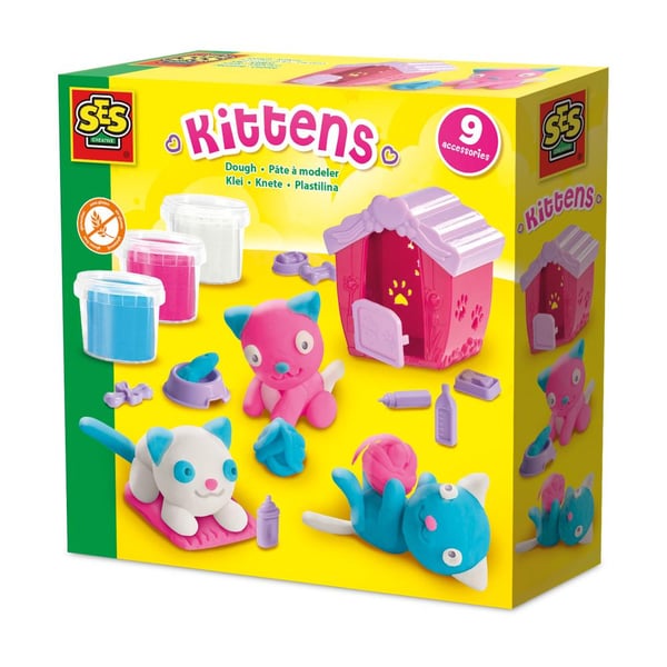 Pikkukuva 1 / 5: SES Creative Dough - Kittens Muovailuvaha Monivärinen