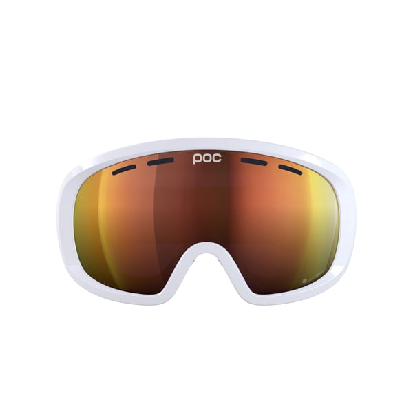 Miniatyrbillede 2 af 4: POC Fovea Mid vinter sportsbrille Hvid Unisex Orange Sfærisk linse
