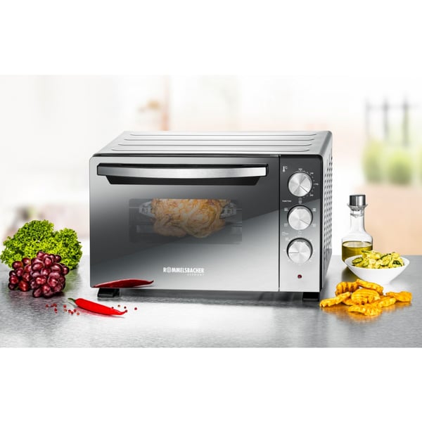 Rommelsbacher BGS 1400 bänkugn 22 l Svart, Silver Grill