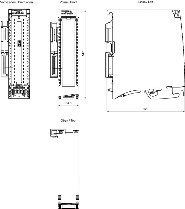 Siemens 6ES7522-1BF00-0AB0 programmerbar logic controller (PLC) modul