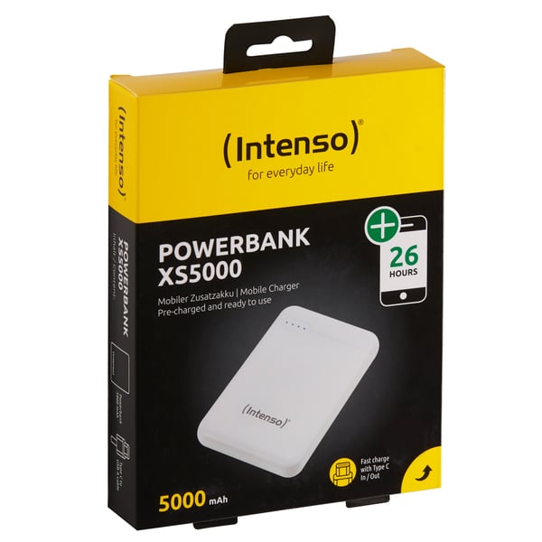 Miniatyrbillede 6 af 8: Intenso 7313522 powerbank Lithium polymer (LiPo) 5000 mAh Hvid