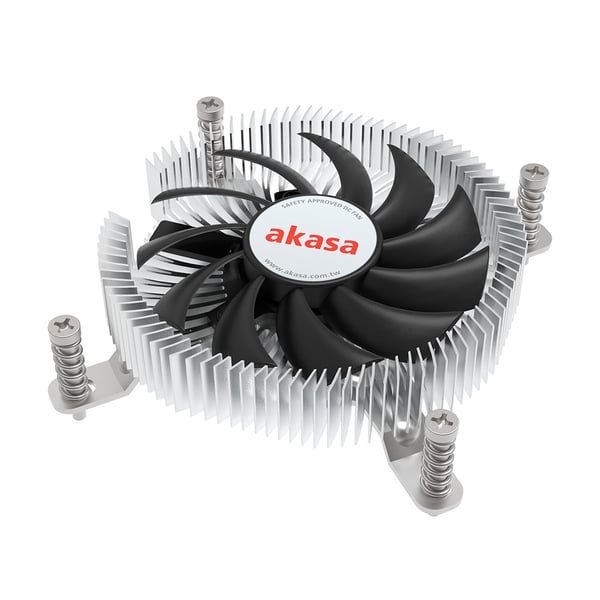Akasa Intel LGA1700 Processor Hybridkøler 7,5 cm Aluminium, Sort 1 stk